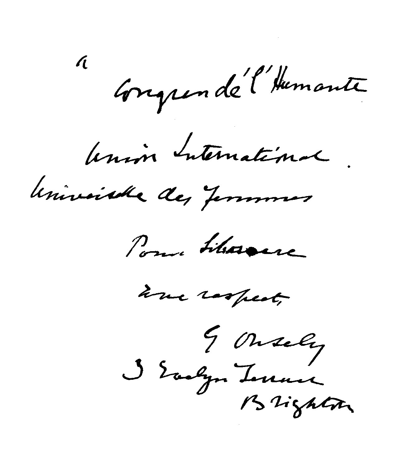 Biography Rev. Gideon Jasper Richard Ouseley M.A. - 1904 Signature - Herbs Yielding Seed